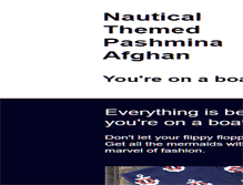 Tablet Screenshot of nauticalthemedpashminaafghan.com